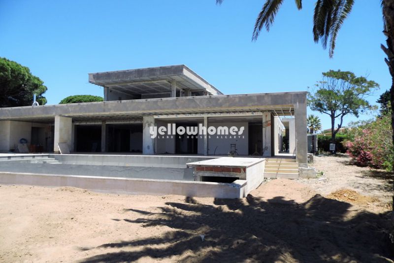 Modern 5-bed villa under construction with sea views, close to the beach in Lagos